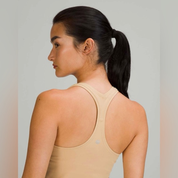 Lululemon Cool Racerback Short Tank Top *Nulu in Pecan Tan - Picture 5 of 6